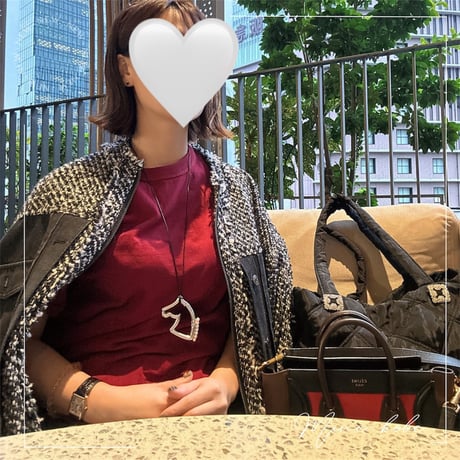 【MINEkobe original】horse pearl charm