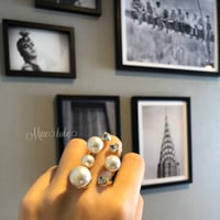 pearl and bijou sand ring