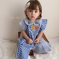 【kids】check one-piece