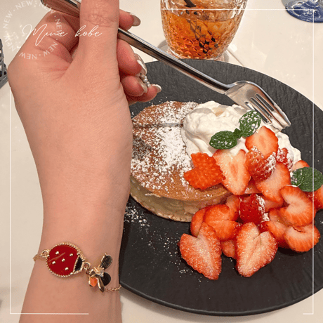 【MINEkobeオリジナル】ladybug & flower bracelet