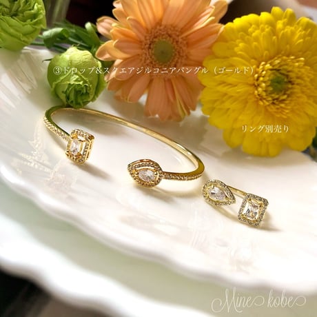 2type zirconia silver925 pave bracelet&bangle