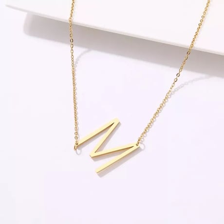 【stainless steel】initial necklace