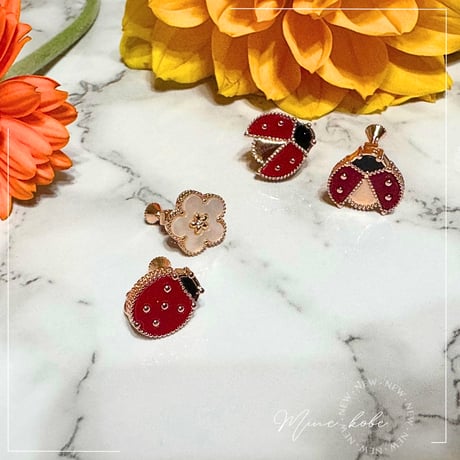 【silver925】ladybug earring