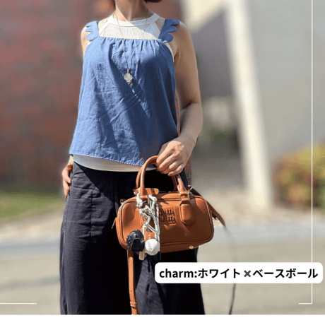 【MINEkobe original】original charm soft puff bag