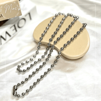 【stainless】stainless circle long necklace
