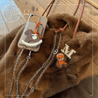 【MINEkobeオリジナル】animal broach eco fur bag