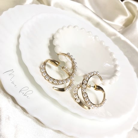 ear cuff screw pearl pierce