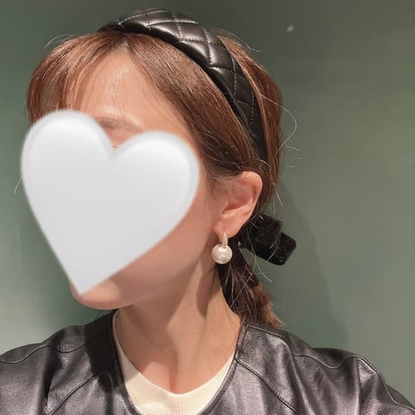 【14k】one pearl zirconia pierce