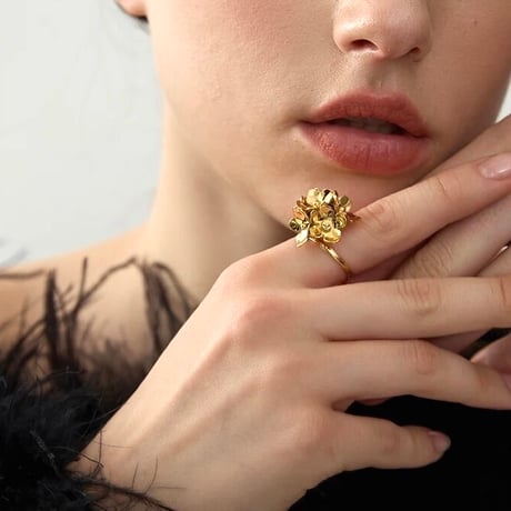 【stainless】fleur 2type ring