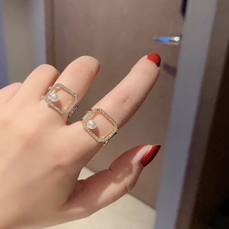 pearl bijou 2type ring