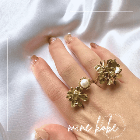 【stainless】fleur 2type ring