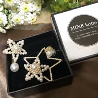 BIG pearl star asymmetry pierce