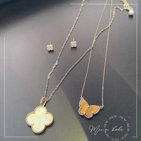 【MINEkobeオリジナル】papillon motif necklace