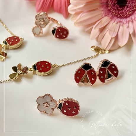 【silver925】ladybug earring