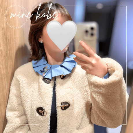 【MINEkobeオリジナル】animal motif brooch &velours chouchou