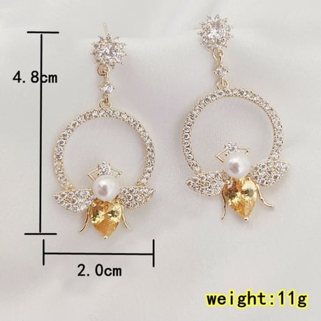 Bee bijou circle pierce