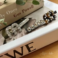 M initial bijou hairpin