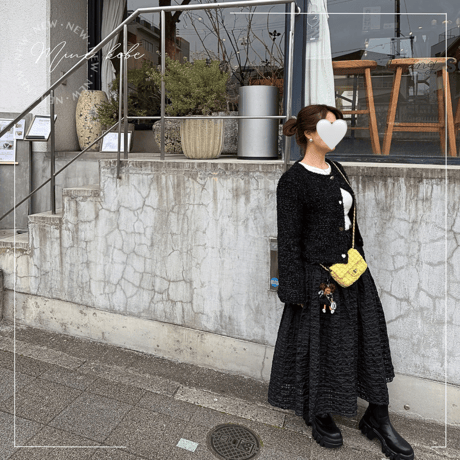 yellow tweed shoulder bag