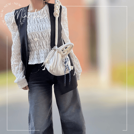 【MINEkobe original】original charm soft puff bag