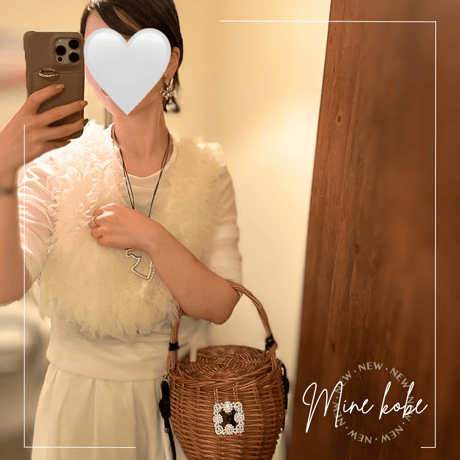 【MINEkobeオリジナル】jolie bijou basket bag