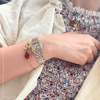 【MINEkobeオリジナル】ladybug & flower bracelet