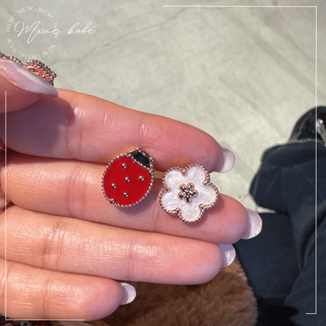 【silver925】ladybug earring