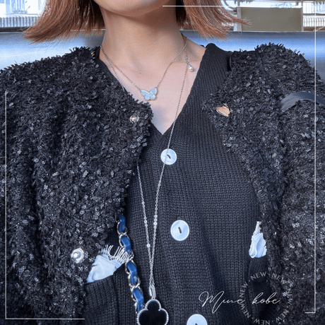【MINEkobeオリジナル】papillon motif necklace