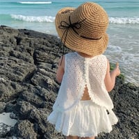 【kids】White lace set up