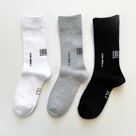 予約販売【メンズサイズ】 バーコード靴下