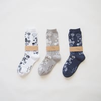 きのこ 靴下（白、グレー、ネイビー）