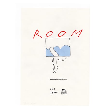 Poster  "ROOM" Silk screen printed　ポスター　シルクスクリーン