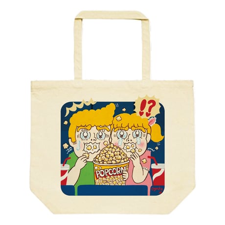 AYAKA_SAKURANBO『映画&ポップコーン』トートバッグL