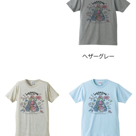 ジェニー・カオリ「MAGAZINE HOLIC GIRL」Tシャツ(Color)