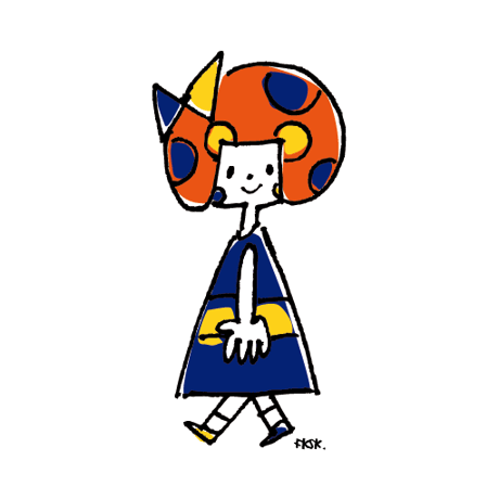 FUKUSAKI／キノコちゃん（よこむき）