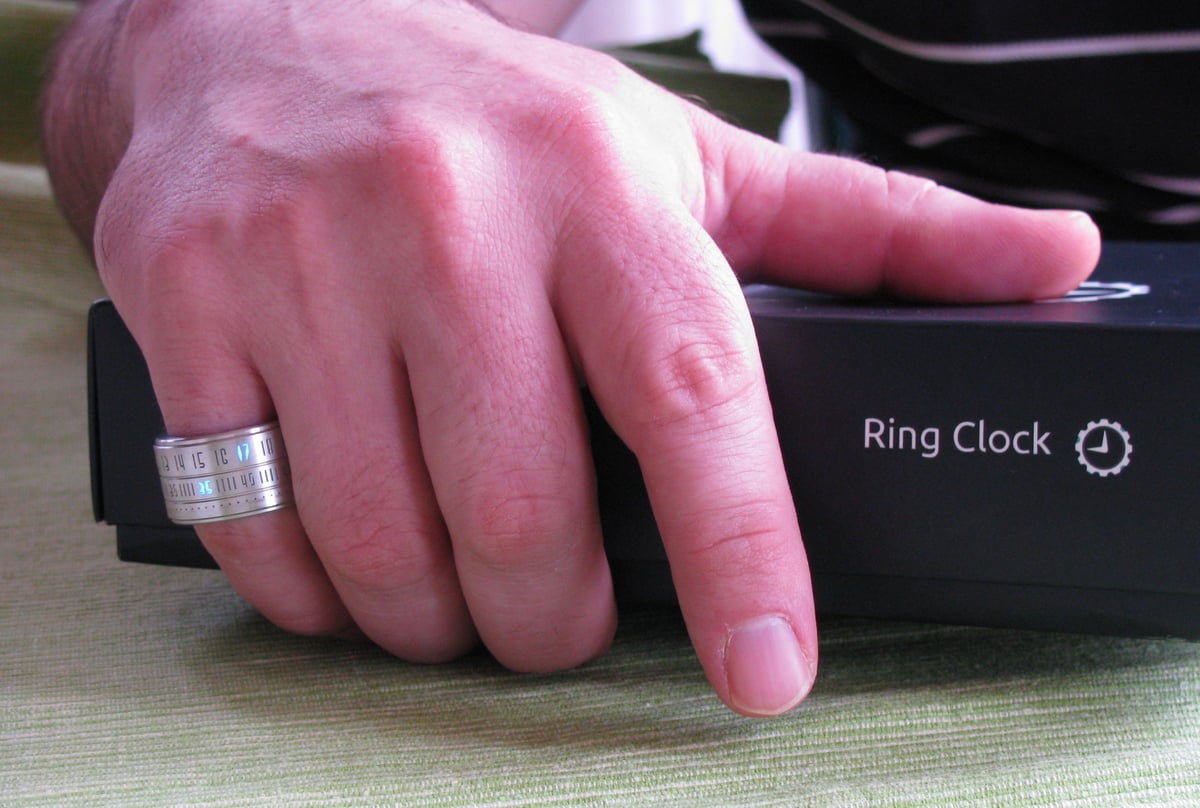 Ring Clock Native - Silver (Orange LED) | Ring