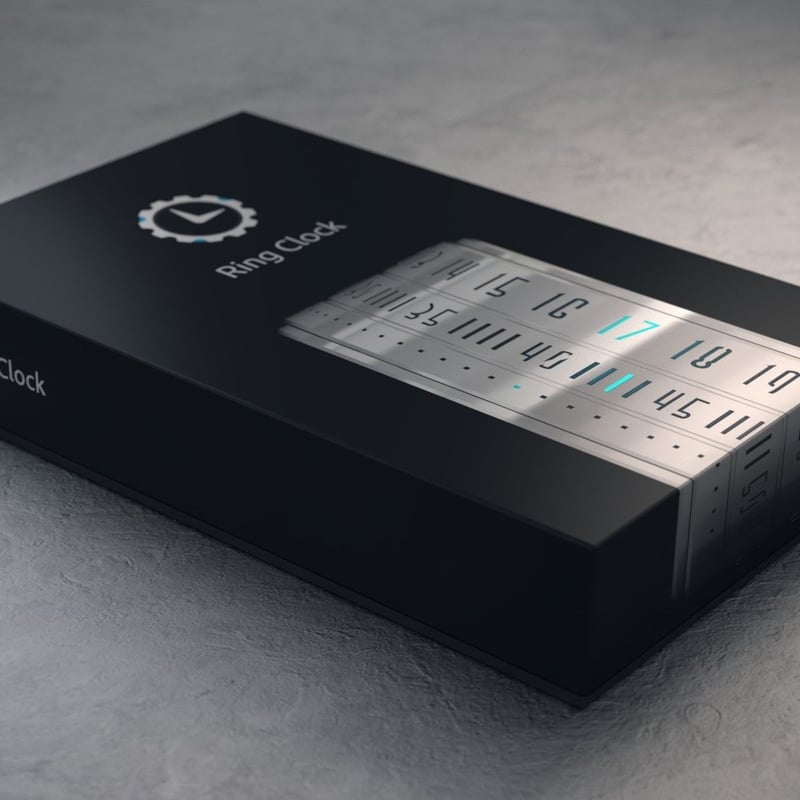 Ring Clock Native - Silver (Orange LED) | Ring