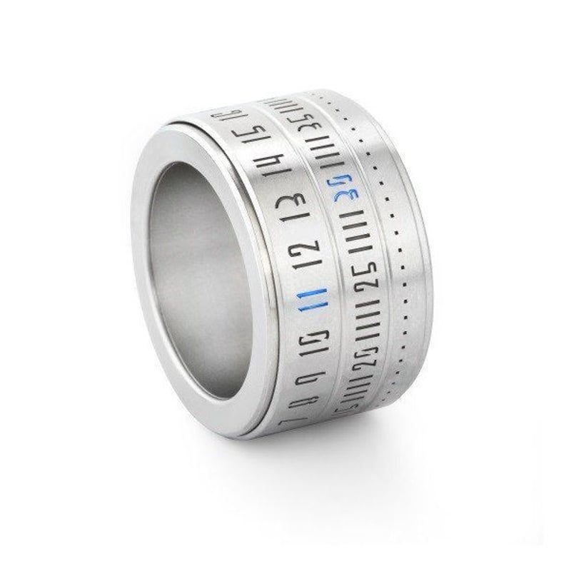 Ring Clock Native- Silver (Blue LED) | Ring Clock