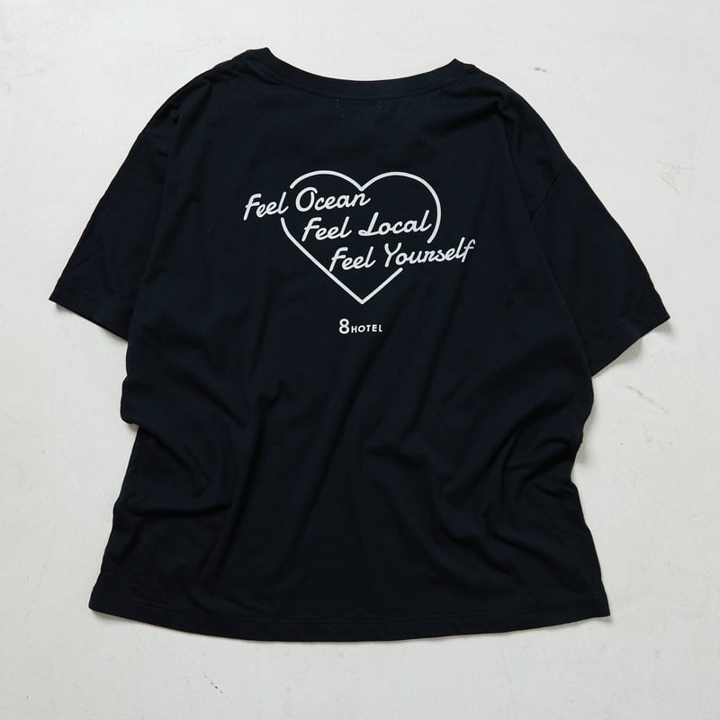 FREAK'S STORE x 8HOTEL ハートロゴ Tシャツ (Black) | 8HO