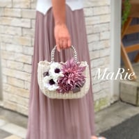 Flower Bag　White M 　　　【lilac】【送料無料】