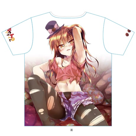 カフェちゃんとブレークタイム　フルグラフィックTシャツ　B