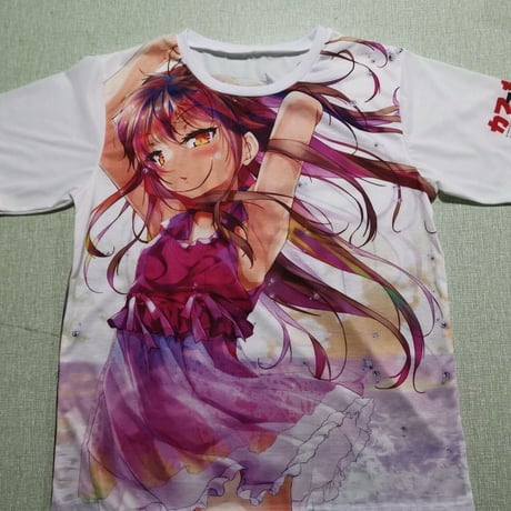 カフェちゃんとブレークタイム　フルグラフィックTシャツ　B