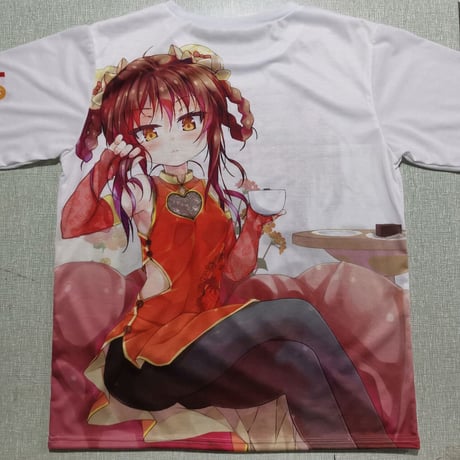 カフェちゃんとブレークタイム　フルグラフィックTシャツ　A