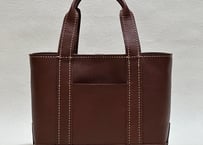 【在庫品】キャンバストートのような革バッグ（Ｓサイズ）