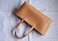 【受注生産】しっかり横長トートバッグ（ナチュラル・Ｌ）