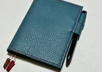 【即納可能】オイルドレザーのほぼ日手帳カバー（文庫サイズ・テールグリーン）