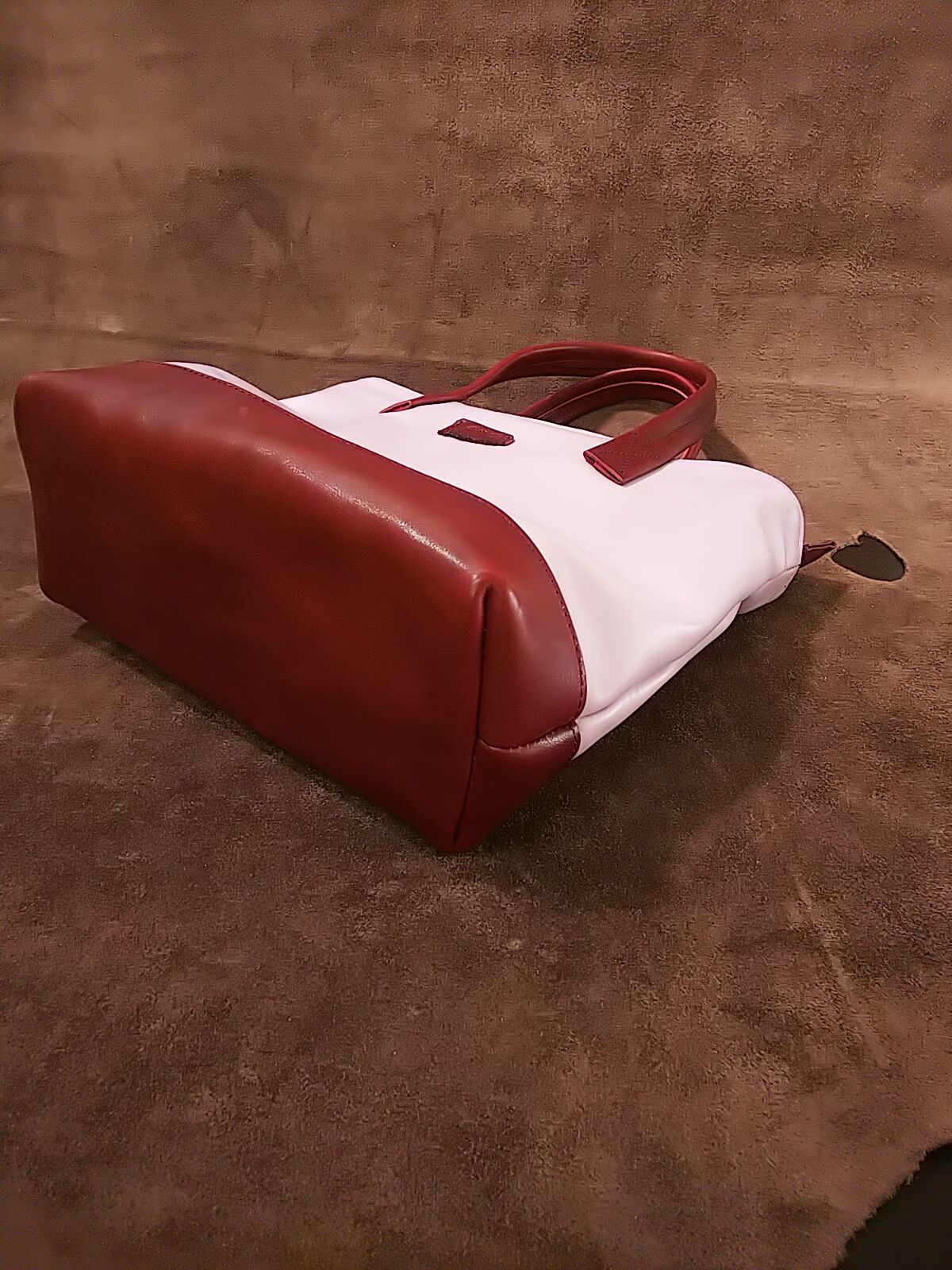 パープルなトートバッグ | 手作り革工房「はろはろ」