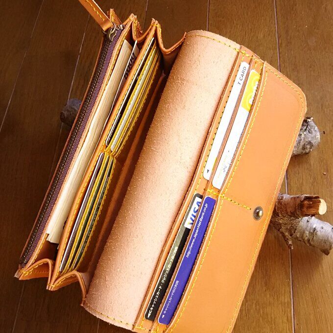 長財布 【栃木レザー】 | 手作り革工房「はろはろ」