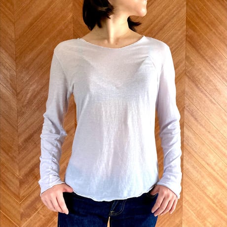 ケイト長袖Tシャツ　アイスグレー