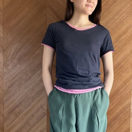 ケイト半袖Tシャツ　ブルーグレー