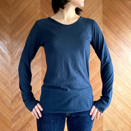 ケイト長袖Tシャツ　ブルーグレー